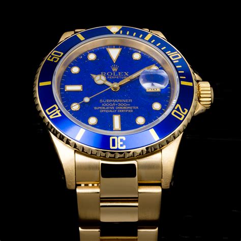 rolex acciaio e oro blu|rolex submariner stampata.